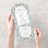 Luxuriöse tropische Flora (kein ENV erforderlich) All In One Einladung (Abreißen)