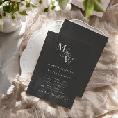 Luxuriöse Typografie Budget Hochzeitseinladung Einladung