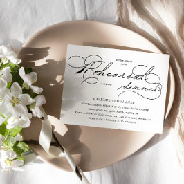 Luxuriöse Typografie Budget Probe Dinner Einladung