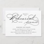 Luxuriöse Typografie Budget Probe Dinner Einladung (Vorderseite)