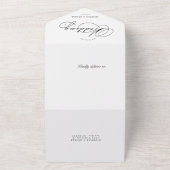 Luxuriöse Typografie (kein ENV erforderlich) All In One Einladung (Außenbereich)