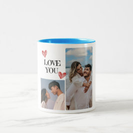 "Luxuriöse Valentintagskarte" Zweifarbige Tasse