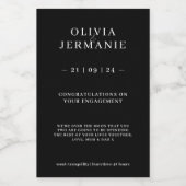 Luxuriöse Verlobung Candle Sticker Geschenk für Pa Lebensmitteletikett (Einzelnes Label)