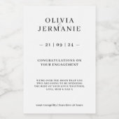 Luxuriöse Verlobung Candle Sticker Geschenk für Pa Lebensmitteletikett (Einzelnes Label)