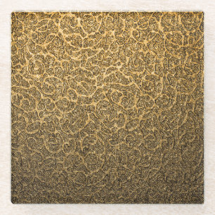 Luxuriöse Verpackung, helle Spot Highlights. Glasuntersetzer