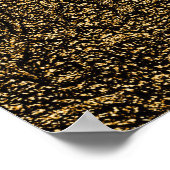 Luxuriöse Verpackung, helle Spot Highlights. Poster (Ecke)