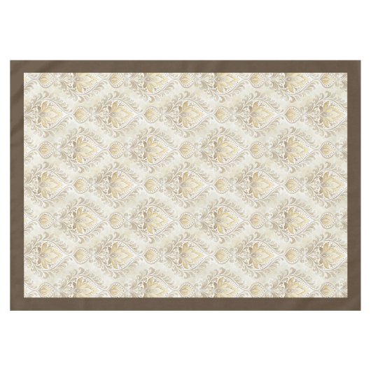 Luxuriöse Viktorianisch Damask Classic Ästhetik Tischdecke (Vorderseite (Horizontal))
