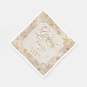 Luxuriöse viktorianische Herbst-Hochzeit Serviette (Ecke)