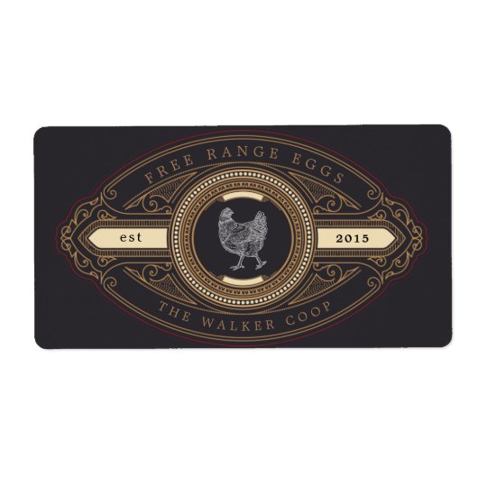 Luxuriöse Vintage goldene Eierkarton (Vorne)