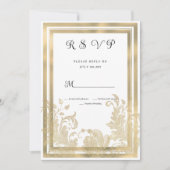 Luxuriöse Vintage UAWG aus weißem Gold Einladung (Vorderseite)