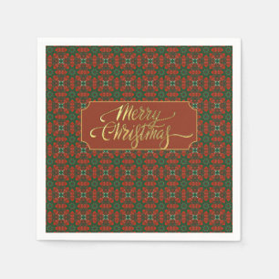 Luxuriöse Vintage Weihnachten Serviette