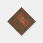 Luxuriöse Vintage Weihnachten Serviette (Ecke)