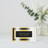 Luxuriöse Visitenkarte mit Metallic-Rahmen (Stehend Vorderseite)