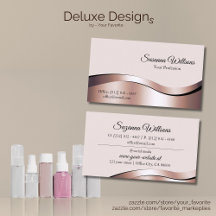 Luxuriöse Wave Rose Gold Deco Deluxe Eye Catcher