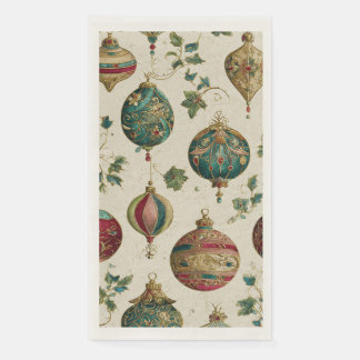 Luxuriöse Weihnachts-Ornamente Serviette
