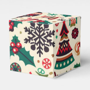 Luxuriöse Weihnachtssaison Muster Geschenkschachtel