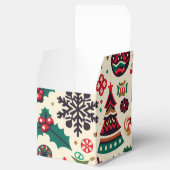 Luxuriöse Weihnachtssaison Muster Geschenkschachtel (Geöffnet)