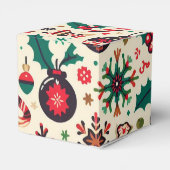 Luxuriöse Weihnachtssaison Muster Geschenkschachtel (Rückseite)