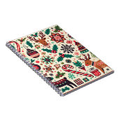 Luxuriöse Weihnachtssaison Muster Notizblock (Rechte Seite)