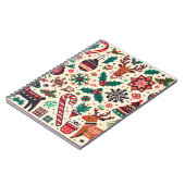 Luxuriöse Weihnachtssaison Muster Notizblock (Linke Seite)