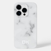 Luxuriöse, weiße Marmorstruktur Case-Mate iPhone Hülle (Rückseite)