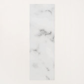 Luxuriöse, weiße Marmorstruktur Yogamatte (Rückseite)