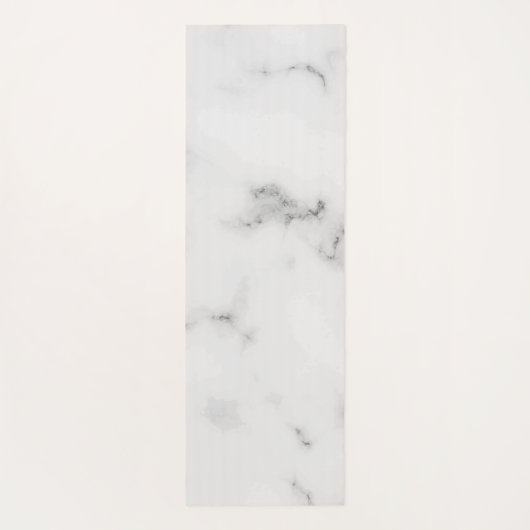 Luxuriöse, weiße Marmorstruktur Yogamatte (Rückseite)