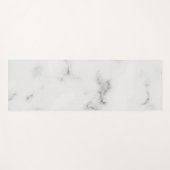 Luxuriöse, weiße Marmorstruktur Yogamatte (Vorderseite (Horizontal))