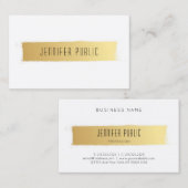 Luxuriöse, weiße, moderne Berufliche Vorlage Visitenkarte (Vorne/Hinten)