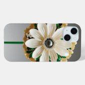 Luxuriöse White Blume Case-Mate iPhone Hülle (Rückseite (Horizontal))