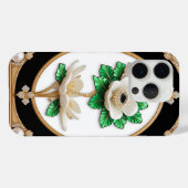 Luxuriöse White Blume Case-Mate iPhone Hülle (Rückseite (Horizontal))