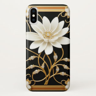 Luxuriöse White Blume Case-Mate iPhone Hülle