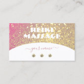 Luxuriöse White Pink Gold Sparkle Glitzer Diamonds Visitenkarte (Vorderseite)