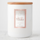 Luxuriöse White Product Packaging Labels Rose Gold Lebensmitteletikett (Vorderseite)