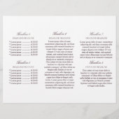 Luxuriöse White Rose Gold Dekoration mit Logo und  Flyer (Hinten)