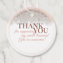 Luxuriöse White und Rose Gold Packung Vielen Dank