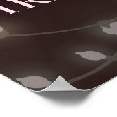 Luxuriöse Wine Magenta 40. Geburtstag Begrüßungsze Poster (Ecke)