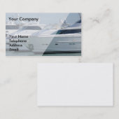 Luxuriöse Yachten werden im Hafen ausgerichtet Visitenkarte (Vorne/Hinten)