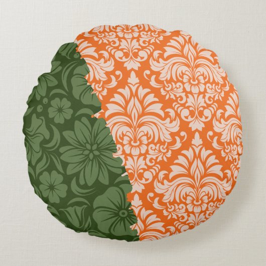 Luxuriöse Zierelemente Rundes Kissen (Vorderseite)