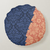 Luxuriöse Zierelemente Rundes Kissen (Rückseite)