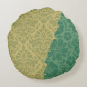 Luxuriöse Zierelemente Rundes Kissen (Rückseite)
