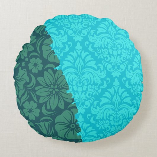 Luxuriöse Zierelemente Rundes Kissen (Vorderseite)