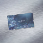 Luxuriöser, Abstrakter, floraler Goldrahmen Magnetische Visitenkarte (Beispiel)