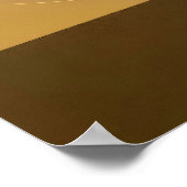 Luxuriöser abstrakter Gold Schwarz Poster (Ecke)