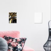 Luxuriöser Abstrakter Hintergrund mit Gold und Bla Bilderwand Sets (Wohnzimmer)