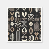 Luxuriöser afrikanischer Karibik-Mudcloth Serviette (Vorderseite)