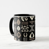 Luxuriöser afrikanischer Karibik-Mudcloth Tasse (Vorderseite Links)