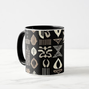 Luxuriöser afrikanischer Karibik-Mudcloth Tasse