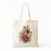 Luxuriöser Aquarell-Tulpen-Garten