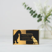 Luxuriöser Beruflicher Groomer Dog Ihren Text hinz Visitenkarte (Stehend Vorderseite)